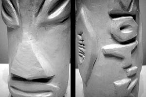 Detailed views of the MO-TIKI TIKI MUG